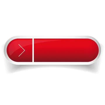 Red glossy web bar button vector 스톡 일러스트