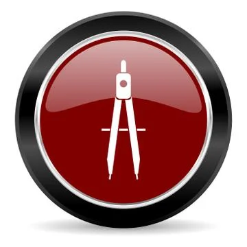 Red glossy web button Stock Illustration