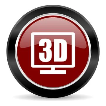 Red glossy web button Stock Illustration