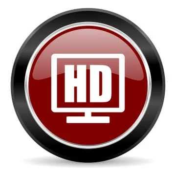 Red glossy web button Stock Illustration
