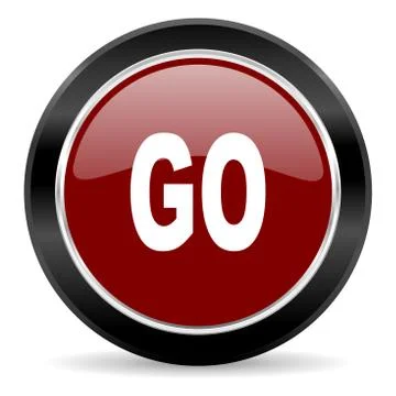 Red glossy web button Stock Illustration