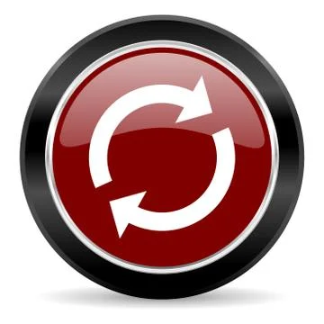 Red glossy web button Stock Illustration