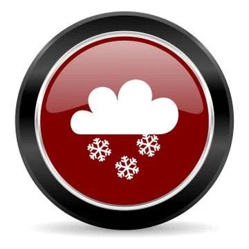 Red glossy web button Stock Illustration