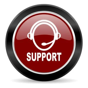 Red glossy web button Stock Illustration