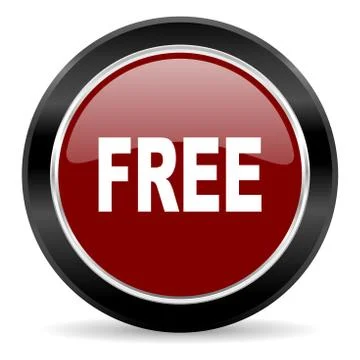 Red glossy web button Stock Illustration