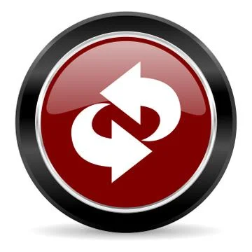 Red glossy web button 스톡 일러스트