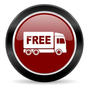 Red glossy web button Stock Illustration