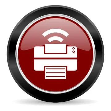 Red glossy web button Stock Illustration