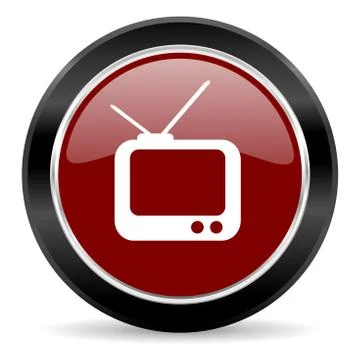 Red glossy web button Stock Illustration