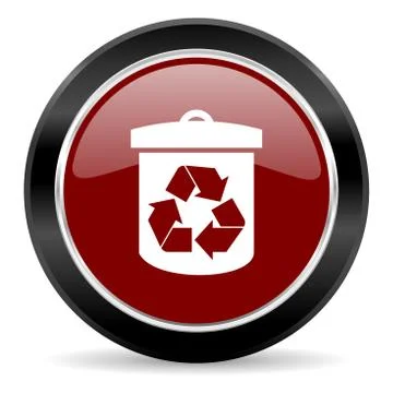 Red glossy web button Stock Illustration