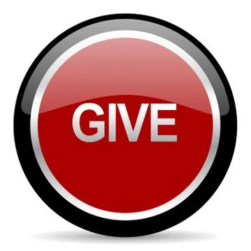 Red glossy web button on white background Illustrazione stock