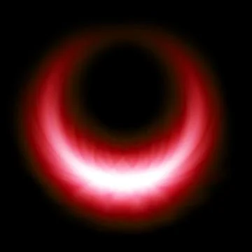 Red glow burning ring flare Stock Illustration