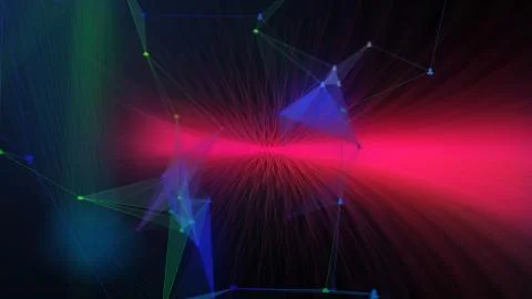 Red glow from the center Stock Illustration