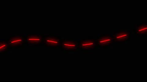 Red glow light on black background,best animation in 4k. Stock Footage 201794089