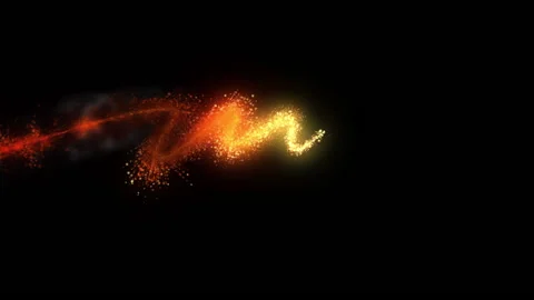 Red glow particle stroke trail line effect animation Stock Footage 149044069