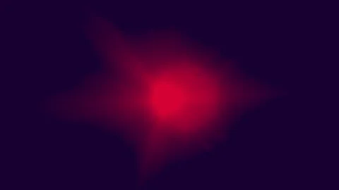 Red glow pulses softly against dark background Video stock 340414409