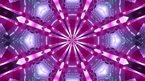 Red glowing 4k abstract cool star kalaidoscope 3d illustration motion Stock Footage 160553195
