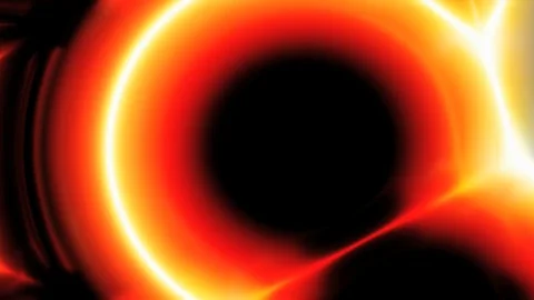 Red glowing abstract liquid effect motion graphics Stock Footage 73248147