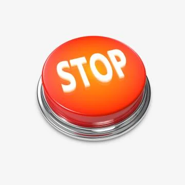 Red glowing alert button stop Stock Illustration