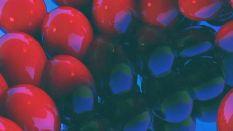 Red Glowing Balls Motion Animation  스톡 동영상 234824973