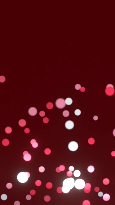 Red Glowing Bokeh Background Animation In Vertical Video. Stock Footage 289353937