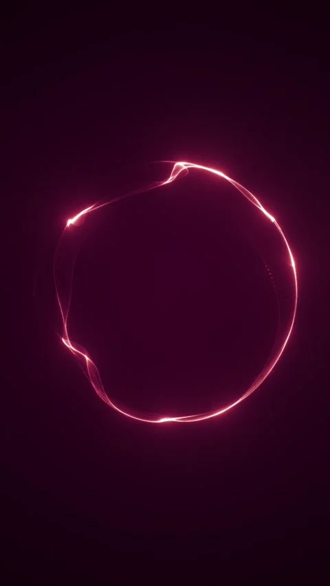 Red Glowing Circle Stock Footage 317828970