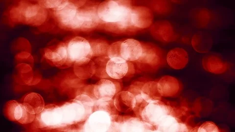 Red glowing circles abstract bokeh motion background. 3840x2160 Video stock 80286877