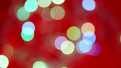 Red Glowing Circles Stock Footage 80122651