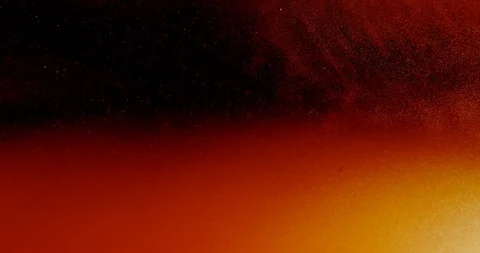 Red glowing cloud slowly moving up and down and above white and red particles Stock Footage 115249412