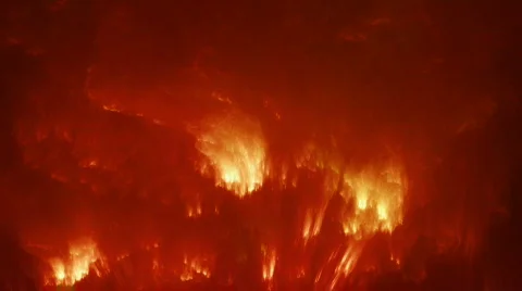 Red glowing clouds background d2400R Stock Footage 452101