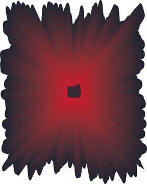 Red glowing core abstract radial pattern Stock-Illustration