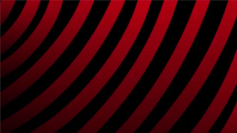 Red glowing curved stripes pattern abstract motion design on black Stock Footage 317477309