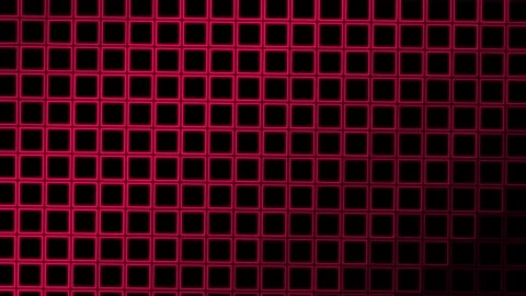 Red glowing digital grid square pattern loop Stock Footage 346075066
