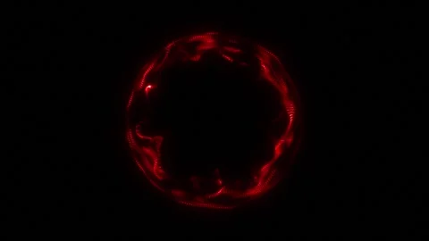 Red glowing energy circle Video stock 318312696