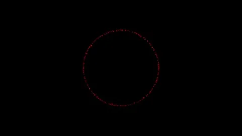 Red glowing energy ring for sci-fi or fantasy projects Видео 302476580