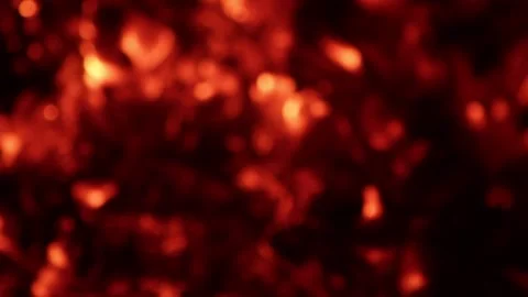 Red glowing fire coal light. Blurred background. Stock Footage 303082840