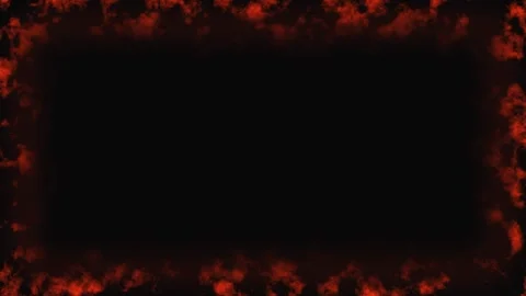 Red Glowing Frames Against Dark Background Seamless Loop Abstract Motion Gr.. Stock Footage 343419992