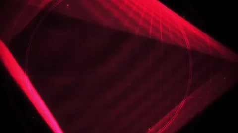 Red Glowing Geometric Diamond Tunnel Abstract Motion Background Stock Footage 343761103