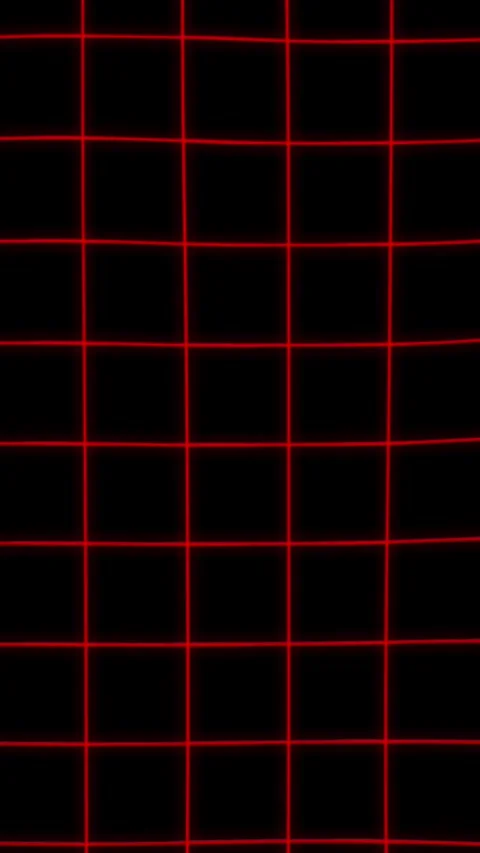 Red glowing grid with a waving effect Stock Footage 292779291