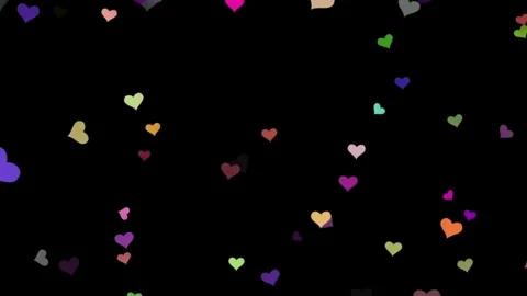 Red Glowing Heart Shapes Light Beam Tunnel Animation Loopable Background Stock Stock Footage 336562970