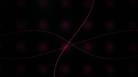 Red Glowing Lines Abstract Motion Background for Futuristic Tech Presentation Stock Footage 343761027