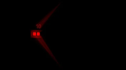 Red glowing loading bar with rays of light Video stock 95365814
