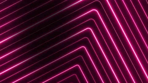 Red glowing neon lines abstract tech futuristic motion background. Stock Footage 146130141