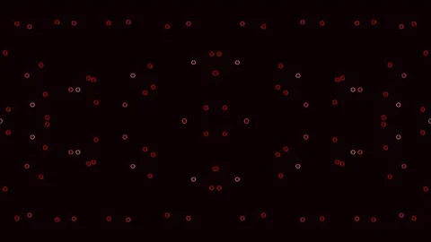 Red Glowing Particle Waves and Morphing Dots on Dark Background 스톡 동영상 343019020