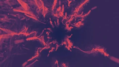 Red Glowing Particles Animation  Stock Footage 240540195