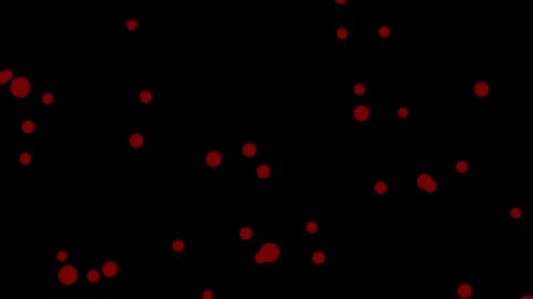 Red Glowing Particles Falling Motion Graphics Overlay or Background Animations Stock Footage 347484661