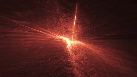 Red glowing plasma field animation. Loop. Video stock 88432685