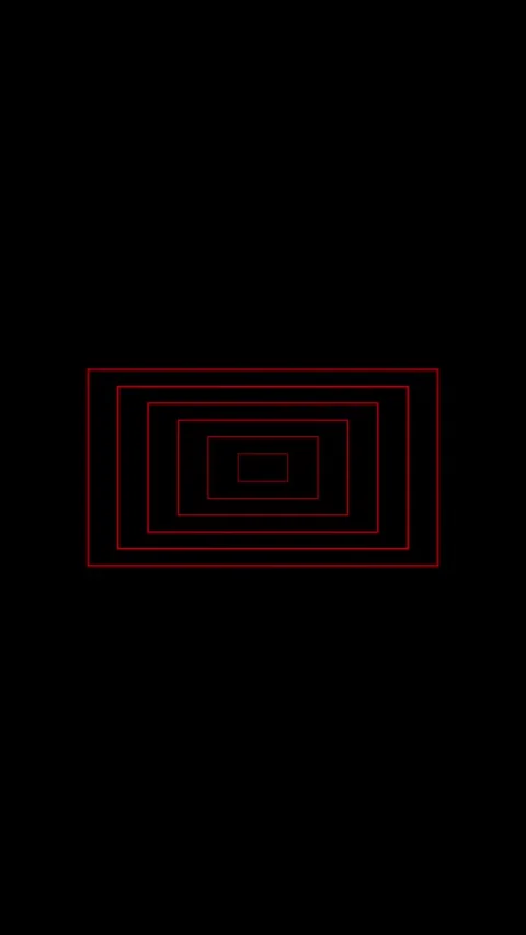 Red glowing rectangle frames appearing from center of black screen creating.. Stock Footage 332880216