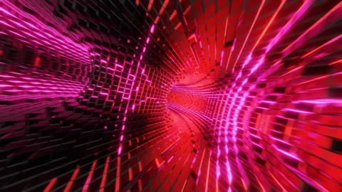 Red glowing spark torus motion. Looped animation VJ background. Stock Footage 164475391