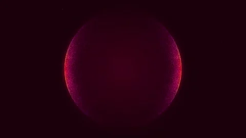 A red glowing sphere. gradient black background motion animation. Stock Footage 276083463